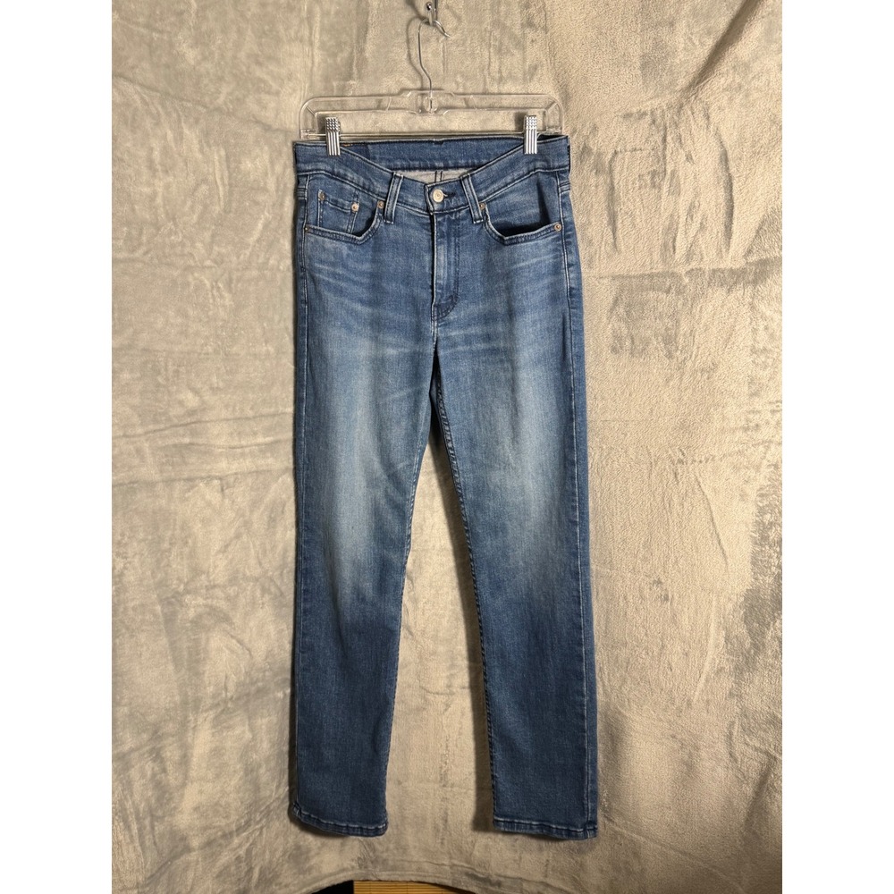 Levis 514 Straight Fit Jeans Blue Medium Wash Denim W29 L30 Womens